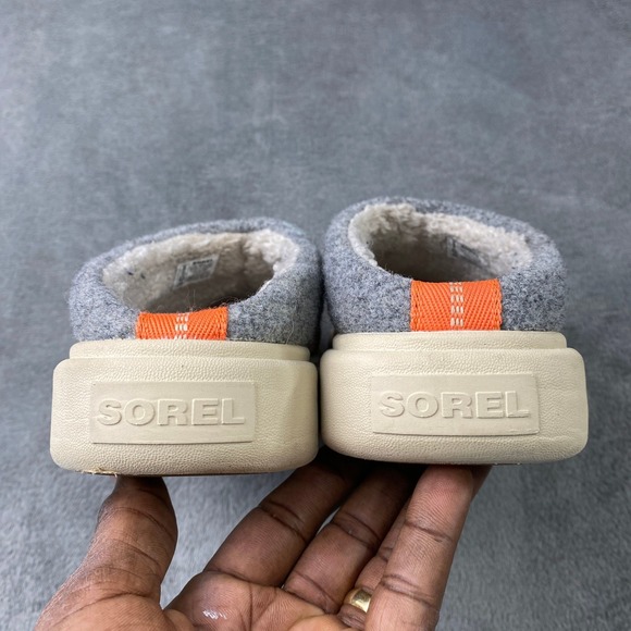 Sorel Mule Explorer III Women 9 Brown Fossil NL5253253 Suede Faux Sherling Lined - Picture 8 of 10